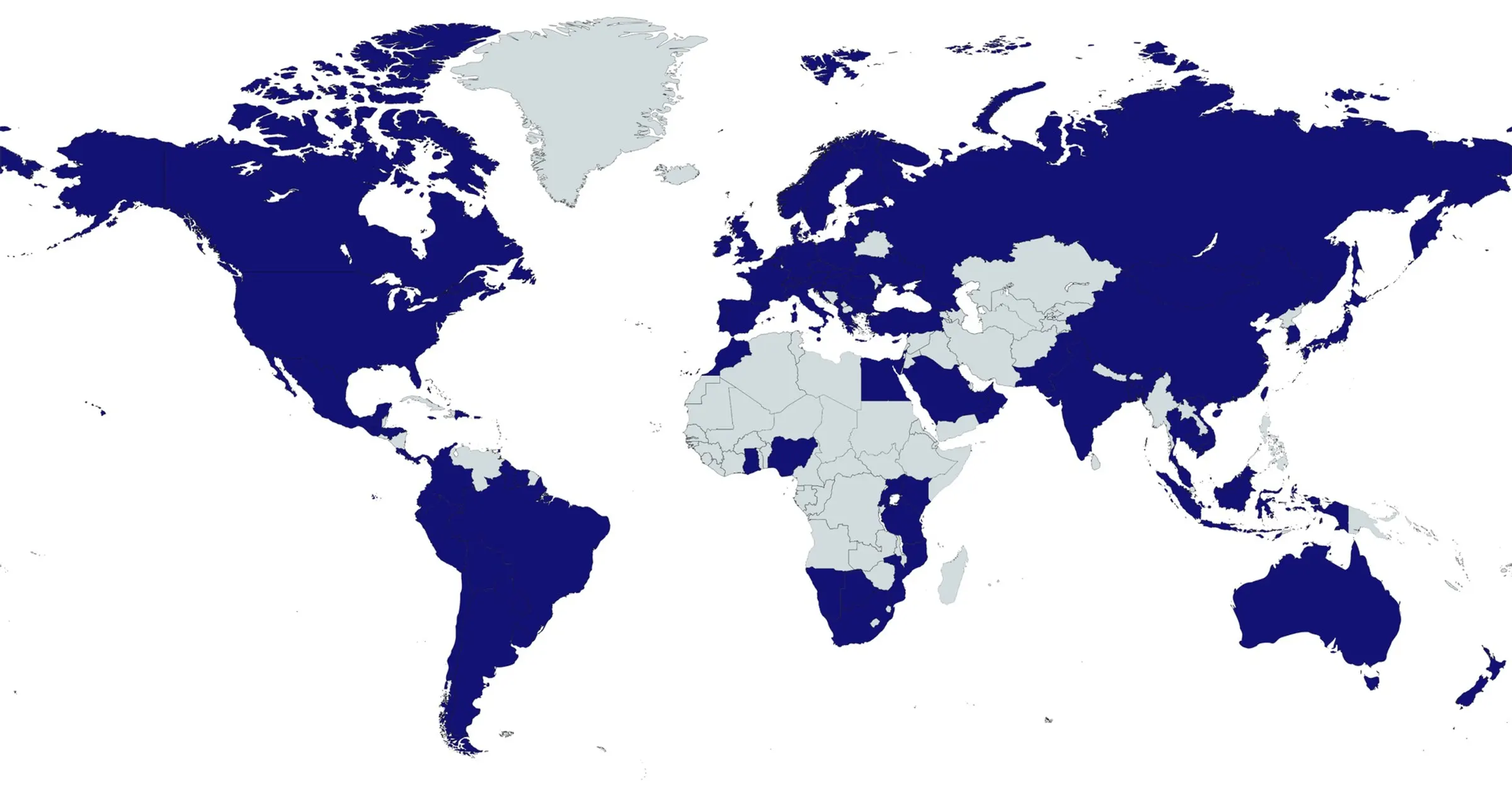 Map illustrating the SERHANT. referral network’s global reach